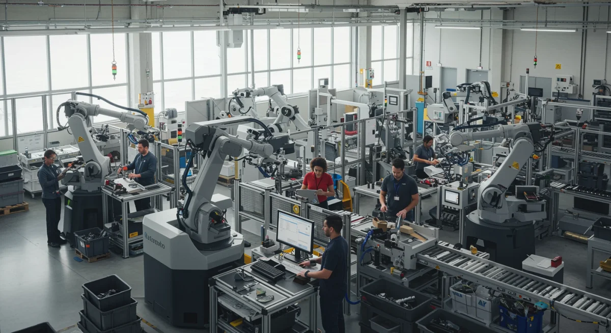 Modern US factory showcasing reshoring and diversified manufacturing.